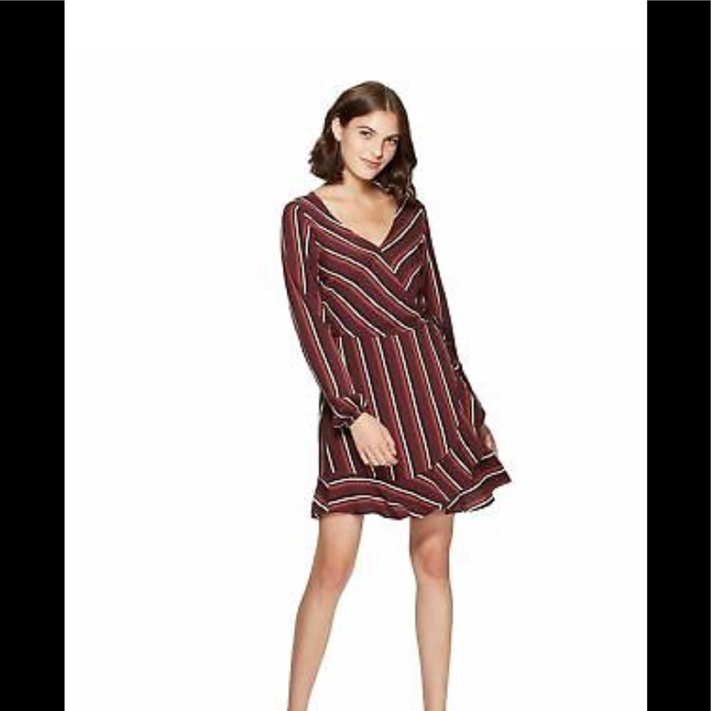 Xhilaration Striped V-Neck Dress